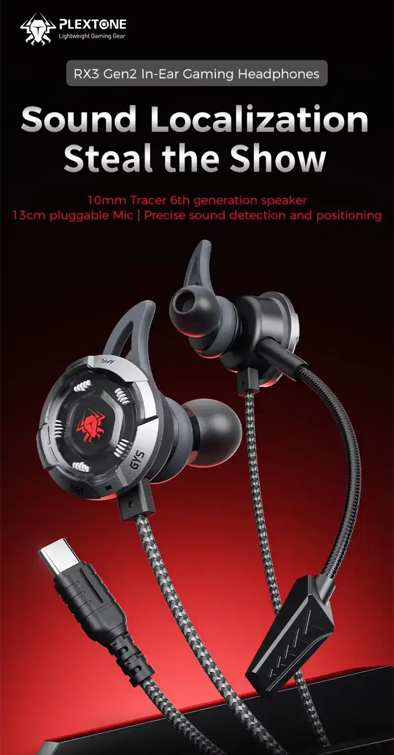 Plextone RX3 Gen 2 Gaming Earphones