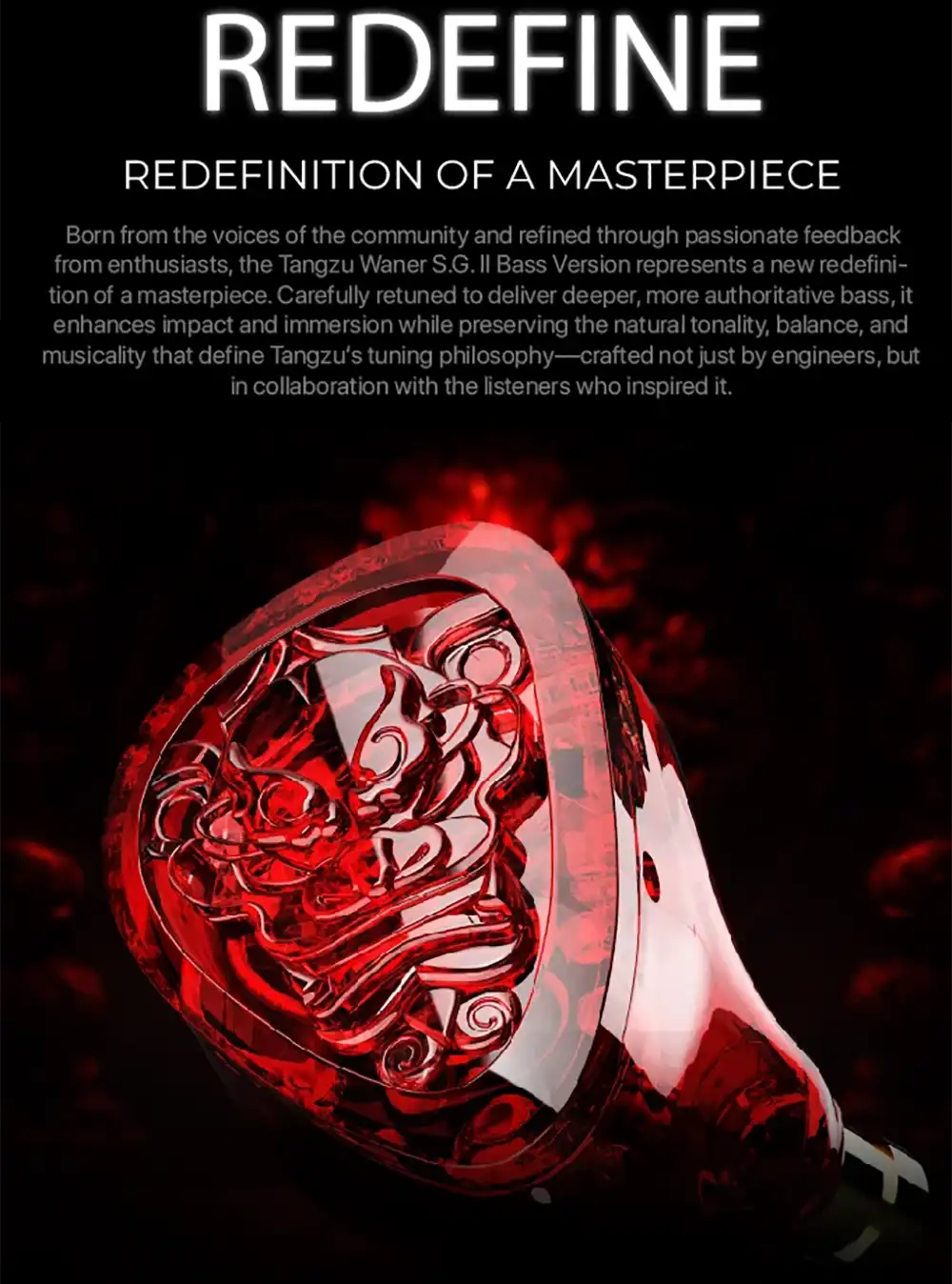 TANGZU Wan'er S.G II Red Lion Edition IEM Earphones-3