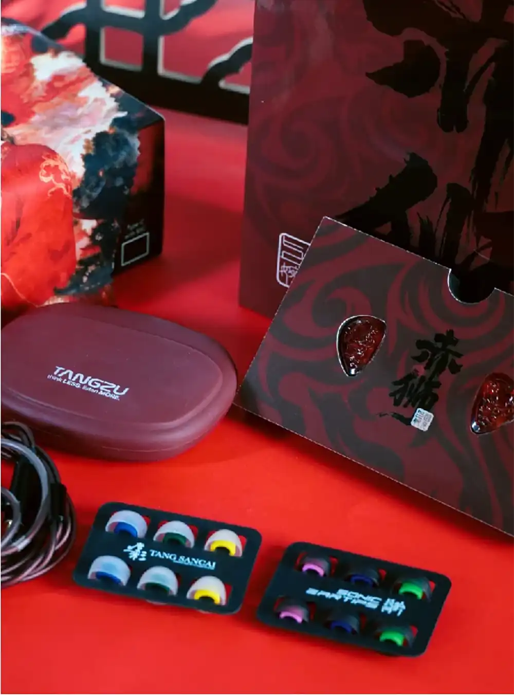 TANGZU Wan'er S.G II Red Lion Edition IEM Earphones-4