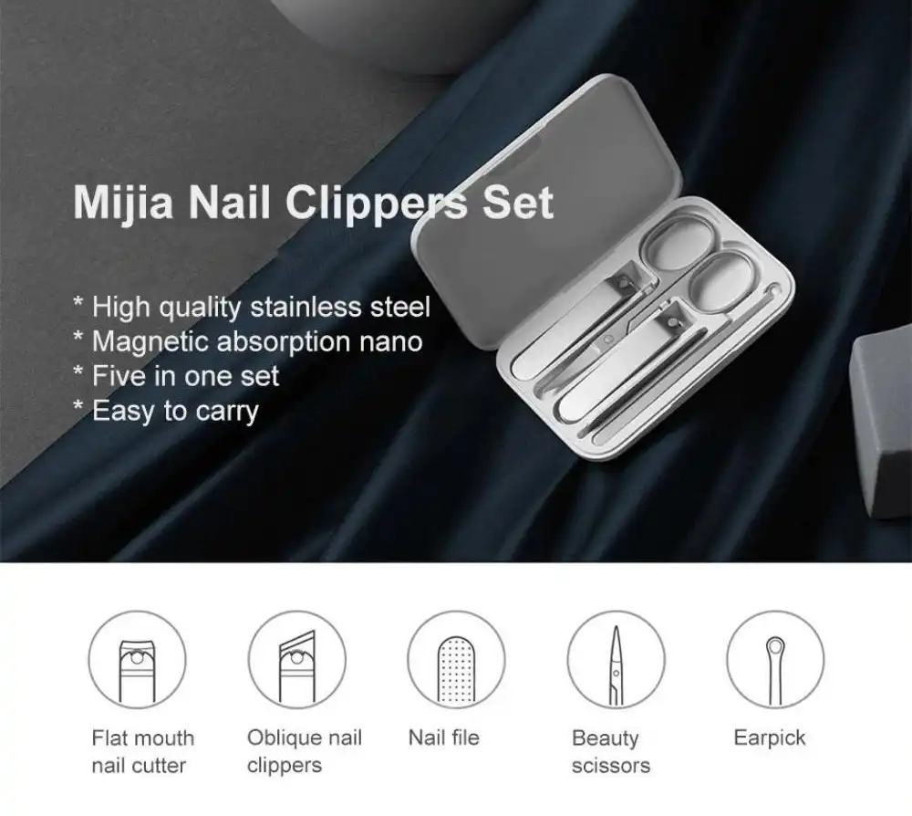 Xiaomi Mijia Nail Clipper Set 5 Pcs-2